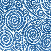 Tissue Transfer Paper -  Blue Paisley Swirls 410x310mm