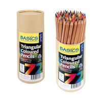 Basics Triangular Coloured Pencils Set of 72
