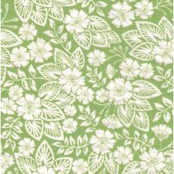 Tissue Transfer Paper Lime Green Bouquet 410 x 290mm