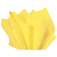 Coloured Tissue Paper Yellow 500 x 700mm Pack of 5