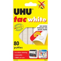 UHU Tac Adhesive 50g White (80 Putties)