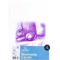 Canson Mixed Media Paper Pack A3, 300gsm 25 Sheets
