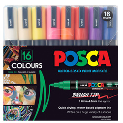 Posca Brush Tip Set of 16