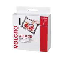 Velcro Brand Hook Only Strips 25mm x 3.6m White