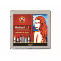 Koh-I-Noor Wax Aquarelle Pastel Crayons Box of 12