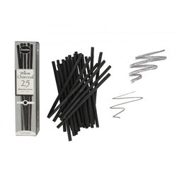 Coates Willow Charcoal Sticks Medium (5-6mm) - Pack 25