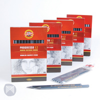 Koh-I-Noor Progresso Graphite - 2B, Pack 12