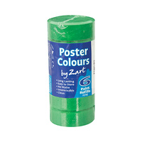Zart Poster Colour Poster Paint Refill Brilliant Green Pack of 6