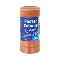 Zart Poster Colour Powder Paint Refill Burnt Sienna Pack of 6