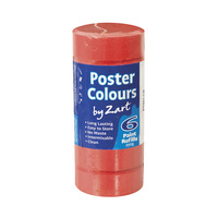 Zart Poster Colour Powder Paint Refill Crimson (Pink) Pack of 6