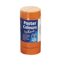Zart Poster Colour Powder Paint Refill Orange Pack of 6