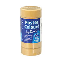 Zart Poster Colour Powder Paint Refill Yellow Ochre Pack of 6