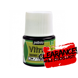 LAST ONE! 20% OFF - Pebeo Vitrail Glass & Tile Paint Greengold 45ml Transparent #22