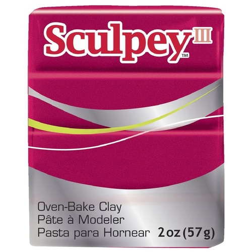 Sculpey III Modelling Deep Red Pearl  57g