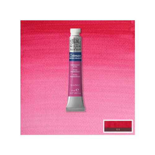 Cotman Student Water Colours Permanent Rose 502 8ml