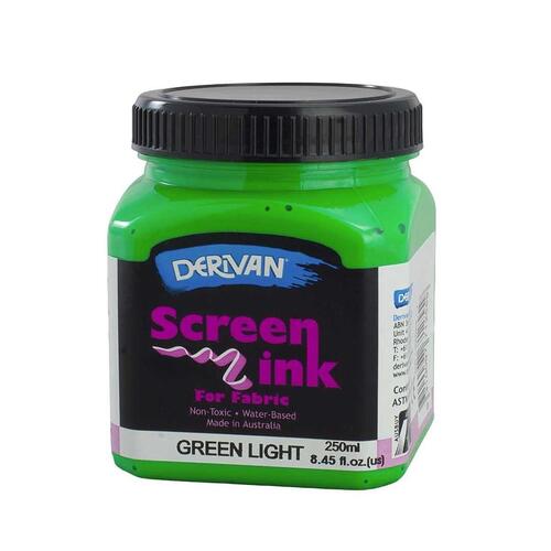Derivan Screen Ink 250ml Green Light