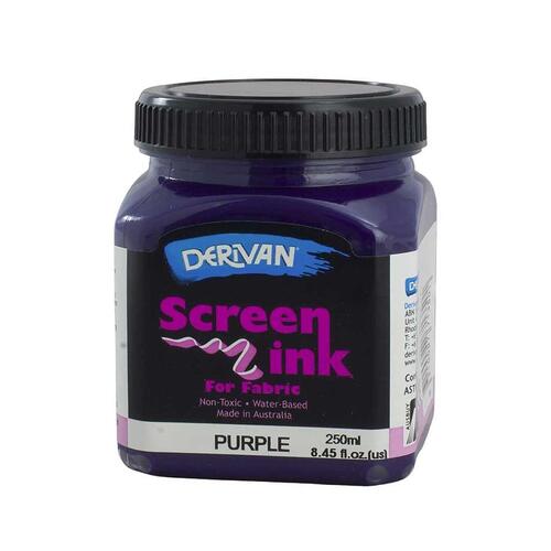 Derivan Screen Ink 250ml Purple