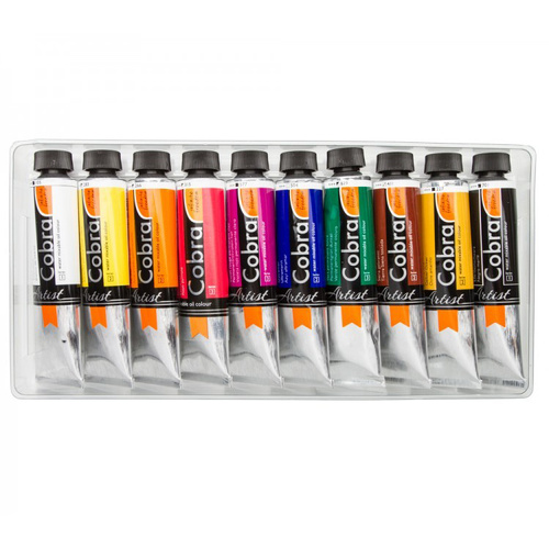Cobra Artist Water Mixable Oil Trial Set of 10 x 40ml Tubes