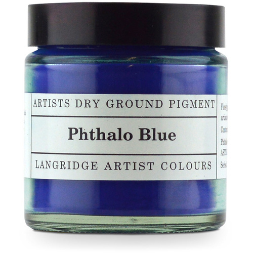 Langridge Dry Ground Pigment 120ml Series 2 Phthalo Blue