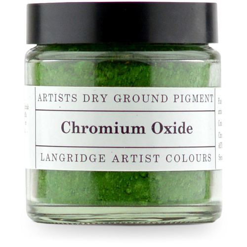 Langridge Dry Ground Pigment 120ml Series 3 Chromium Oxide