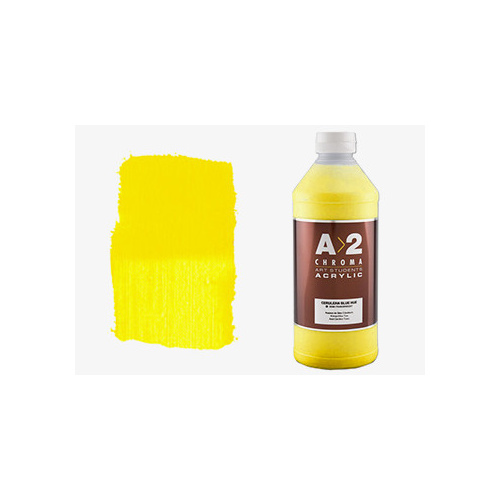 A2 Chroma Art Students Acrylic 1 Litre - Cadmium Yellow Light Hue