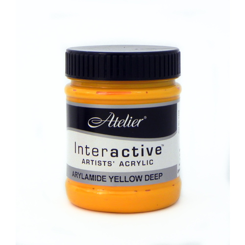 Atelier Interactive Artists Acrylics S3 Arylamide Yellow Deep 250ml