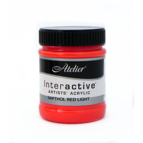 Atelier Interactive Artists Acrylics S3 Napthol Red Light 250ml