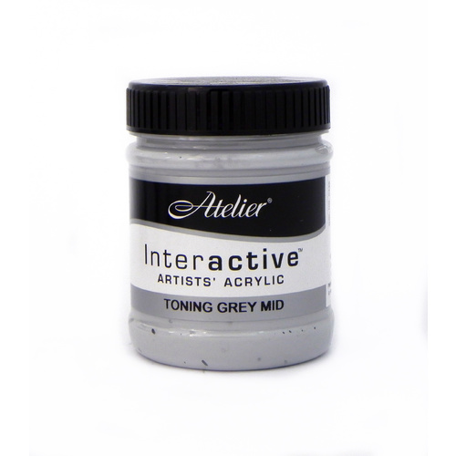 Atelier Interactive Artist's Acrylics S1 Toning Grey Mid 250ml