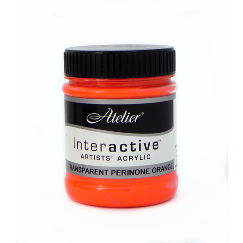 Atelier Interactive Artist's Acrylics S2 Transparent Perinone Orange 250ml