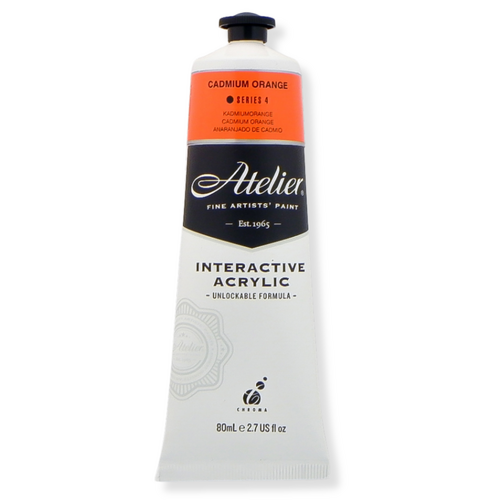 Atelier Interactive Artist's Acrylics S4 Cadmium Orange 80ml