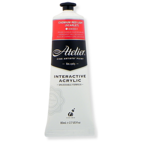 Atelier Interactive Artist's Acrylics S4 Cadmium Red Light (Scarlet) 80ml