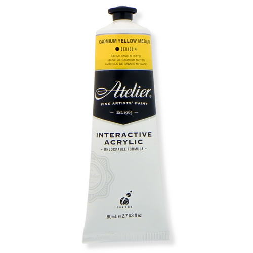 Atelier Interactive Artist's Acrylics S4 Cadmium Yellow Medium 80ml