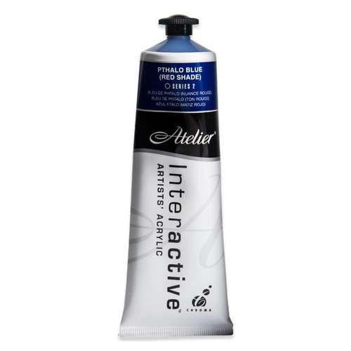 Atelier Interactive Artist's Acrylics S2 Pthalo Blue (Red Shade) 80ml
