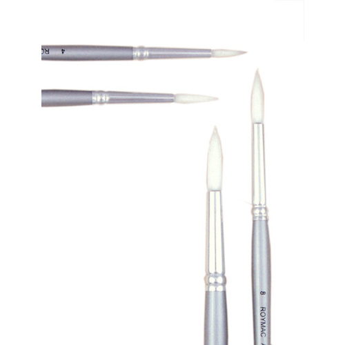 Roymac Achiever Round #00 Paint Brush Pack fo 12