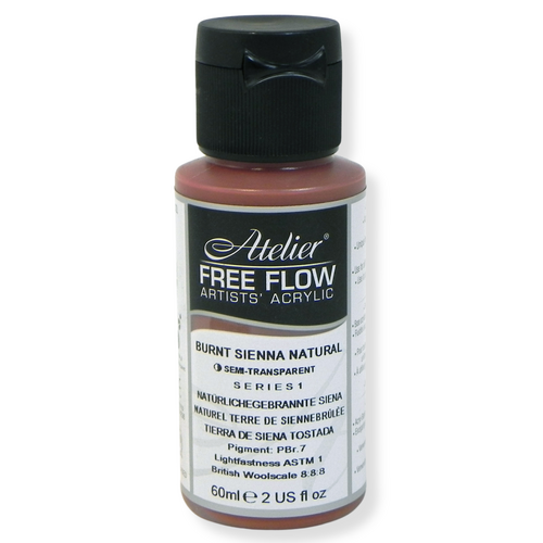 Atelier Free Flow Acrylics S1 Burnt Sienna 60ml