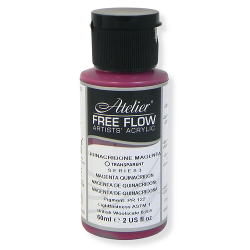 Atelier Free Flow Acrylics S3 Quinacridone Magenta 60ml