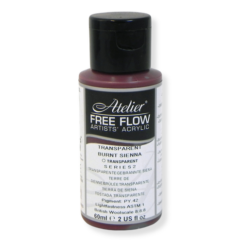 Atelier Free Flow Acrylics S1 Transparent Burnt Sienna 60ml