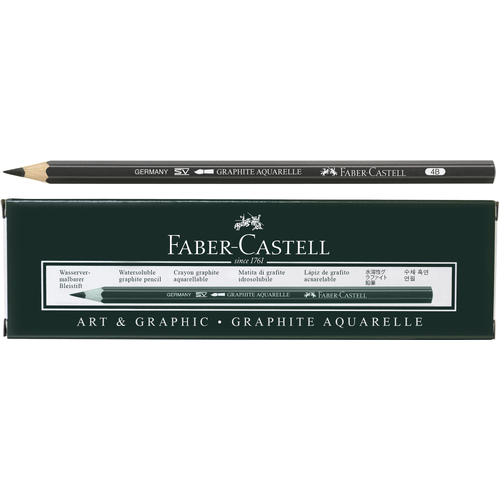 Faber-Castell Aquarelle Graphite Pencil 4B Pack of 6