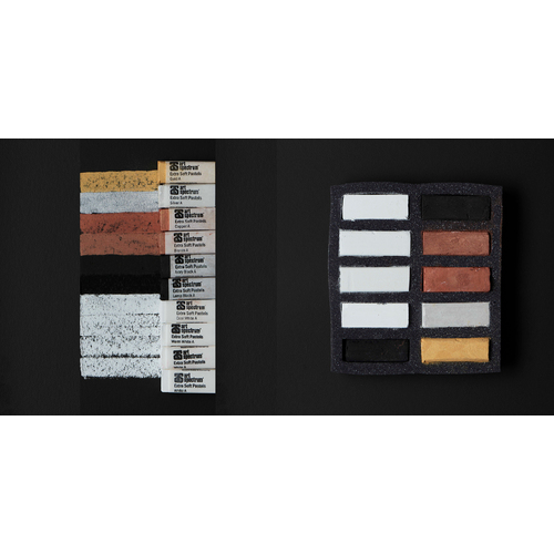 AS Extra Soft Square Pastel Set of 10 - Blacks, Whites & Metallics