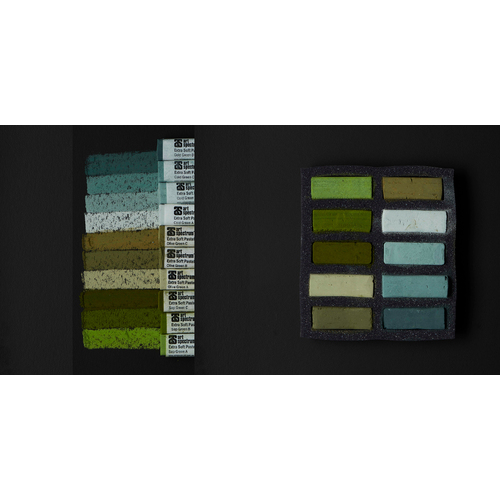 AS Extra Soft Square Pastel Set of 10 - Greens