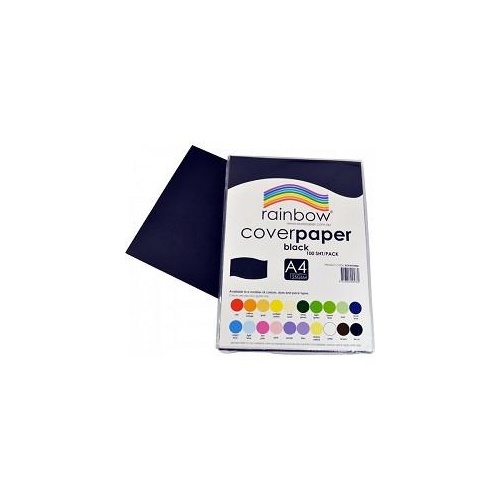 Cover Paper 125gsm A4 Black 250 Sheets