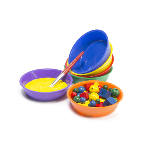 Coloured Plastic Bowl Set of 6