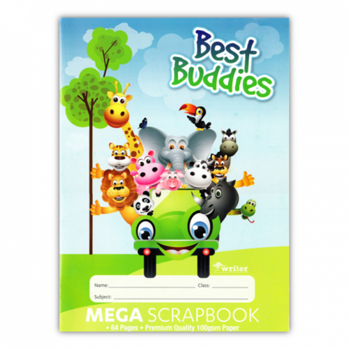 Best Buddies mega Scrapbook 100gsm 64 Pages 330 x 240mm