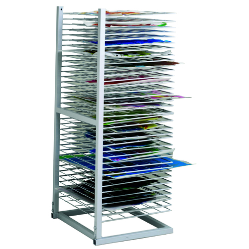 Budget Upright Art Drying Rack 36 Tray wheeled