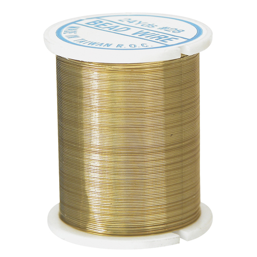 Beading Wire - Gold - 28 Gauge x 22m