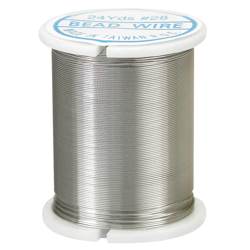 Beading Wire - Silver - 28 Gauge x 22m