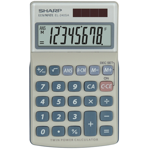 Sharp Simple Calculator Model EI-240S