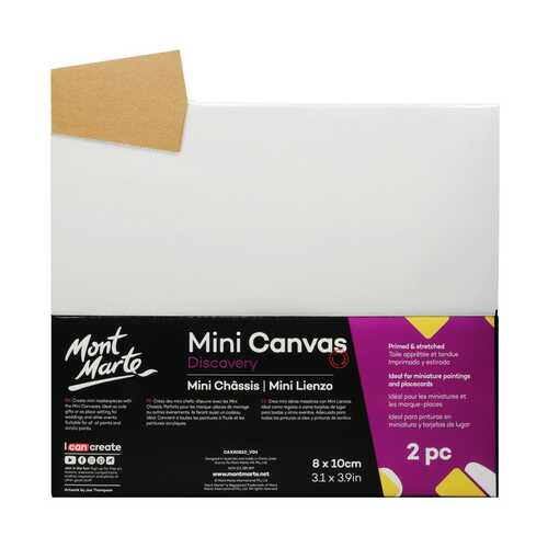 Mont Marte Mini Canvas 8x10cm Pack of 2