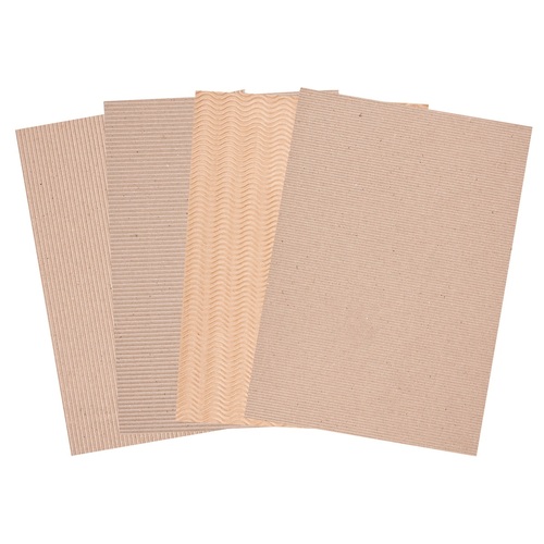 Corrugated Naural Card A4 Pack of 20 Sheets