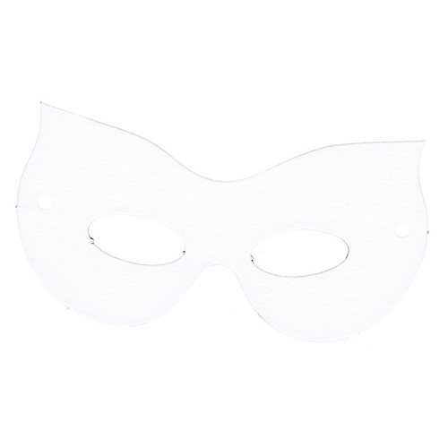 Cardboard Eye Mask Blanks Pack of 50 Masks with Elastic 